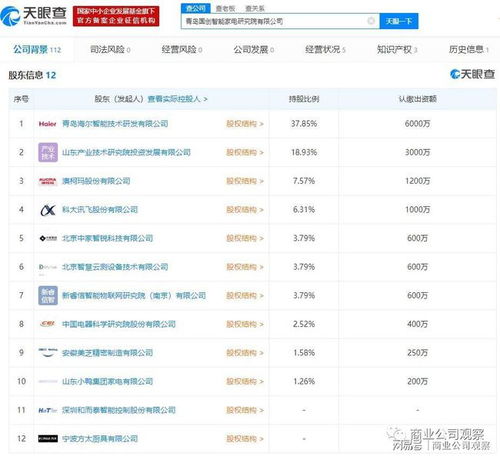 國創(chuàng)智能股權(quán)結(jié)構(gòu)塵埃落定，科大訊飛、海爾、方太等巨頭聯(lián)袂入股